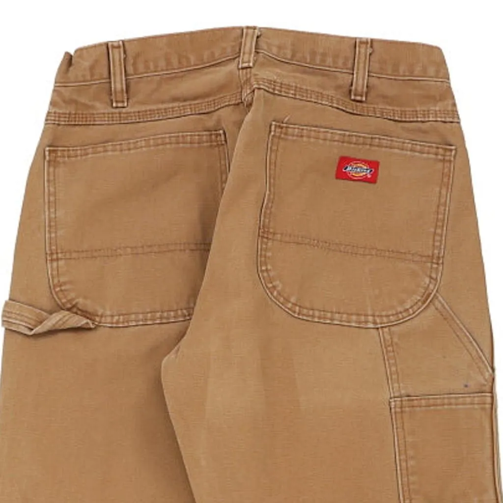 Dickies Carpenter Trousers - 32W 31L Brown Cotton