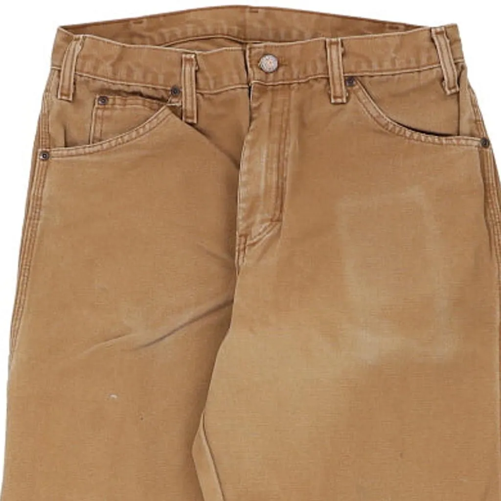 Dickies Carpenter Trousers - 32W 31L Brown Cotton