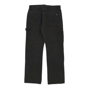 Dickies Carpenter Trousers - 34W 29L Black Cotton