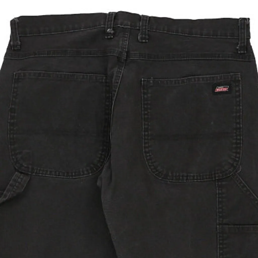 Dickies Carpenter Trousers - 34W 29L Black Cotton