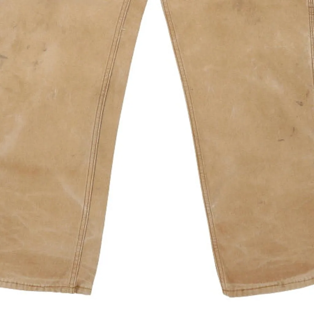 Dickies Carpenter Trousers - 34W 32L Beige Cotton