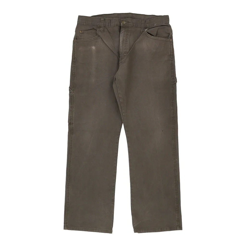 Dickies Carpenter Trousers - 36W 28L Khaki Cotton