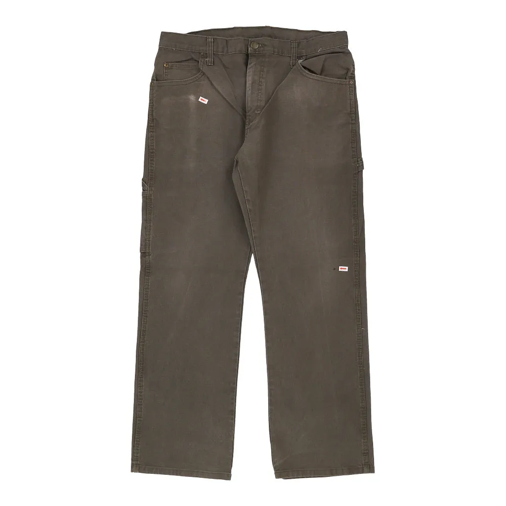 Dickies Carpenter Trousers - 36W 28L Khaki Cotton