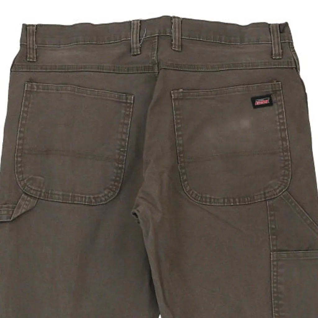 Dickies Carpenter Trousers - 36W 28L Khaki Cotton