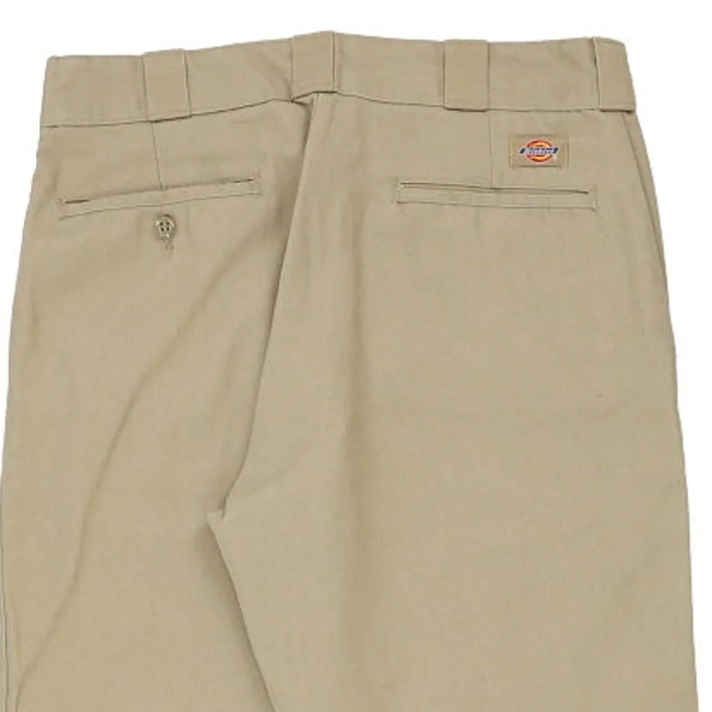 Dickies Trousers - 32W 31L Beige Cotton Blend