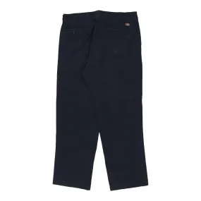 Dickies Trousers - 36W 31L Navy Cotton Blend