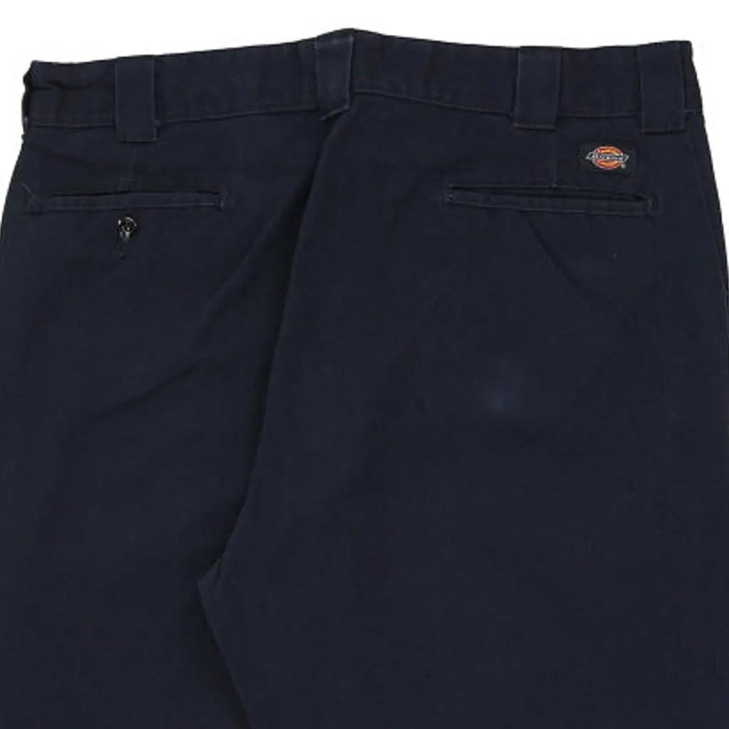 Dickies Trousers - 36W 31L Navy Cotton Blend