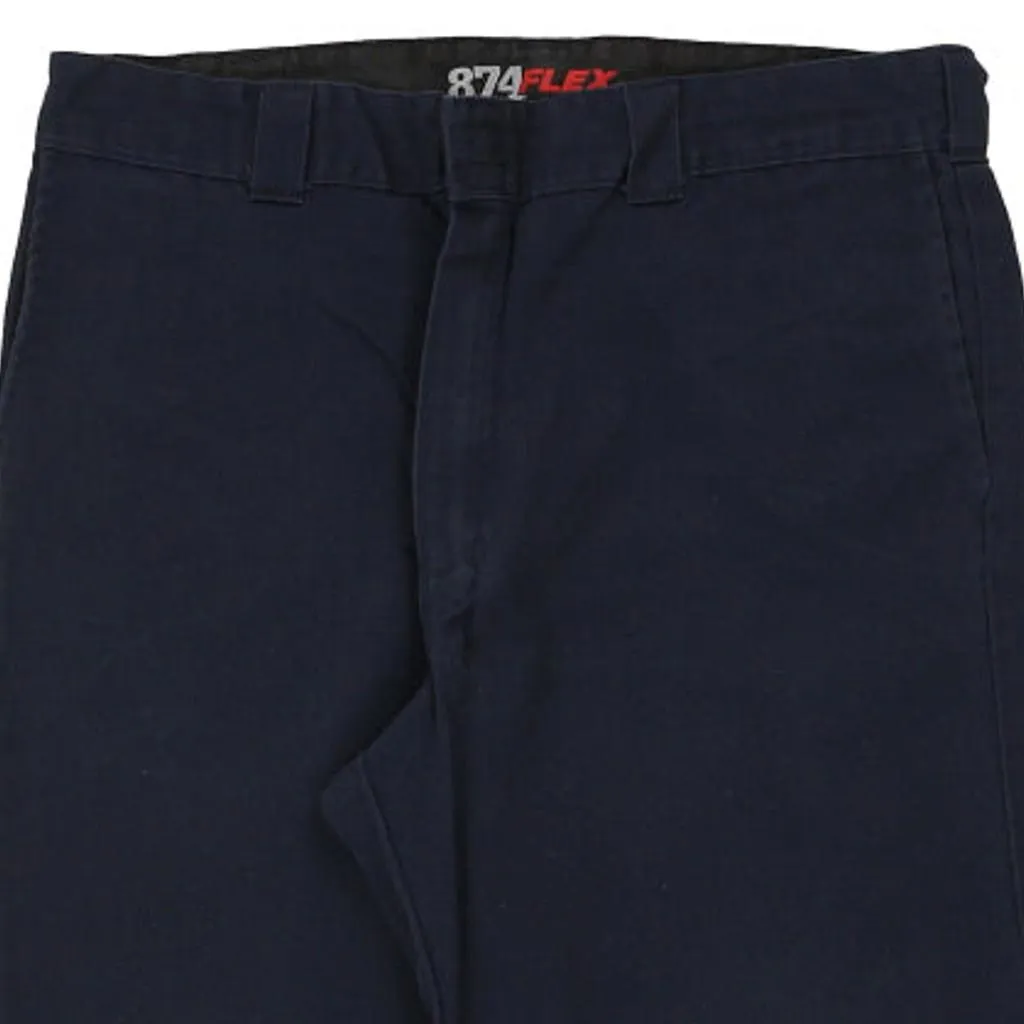 Dickies Trousers - 36W 31L Navy Cotton Blend