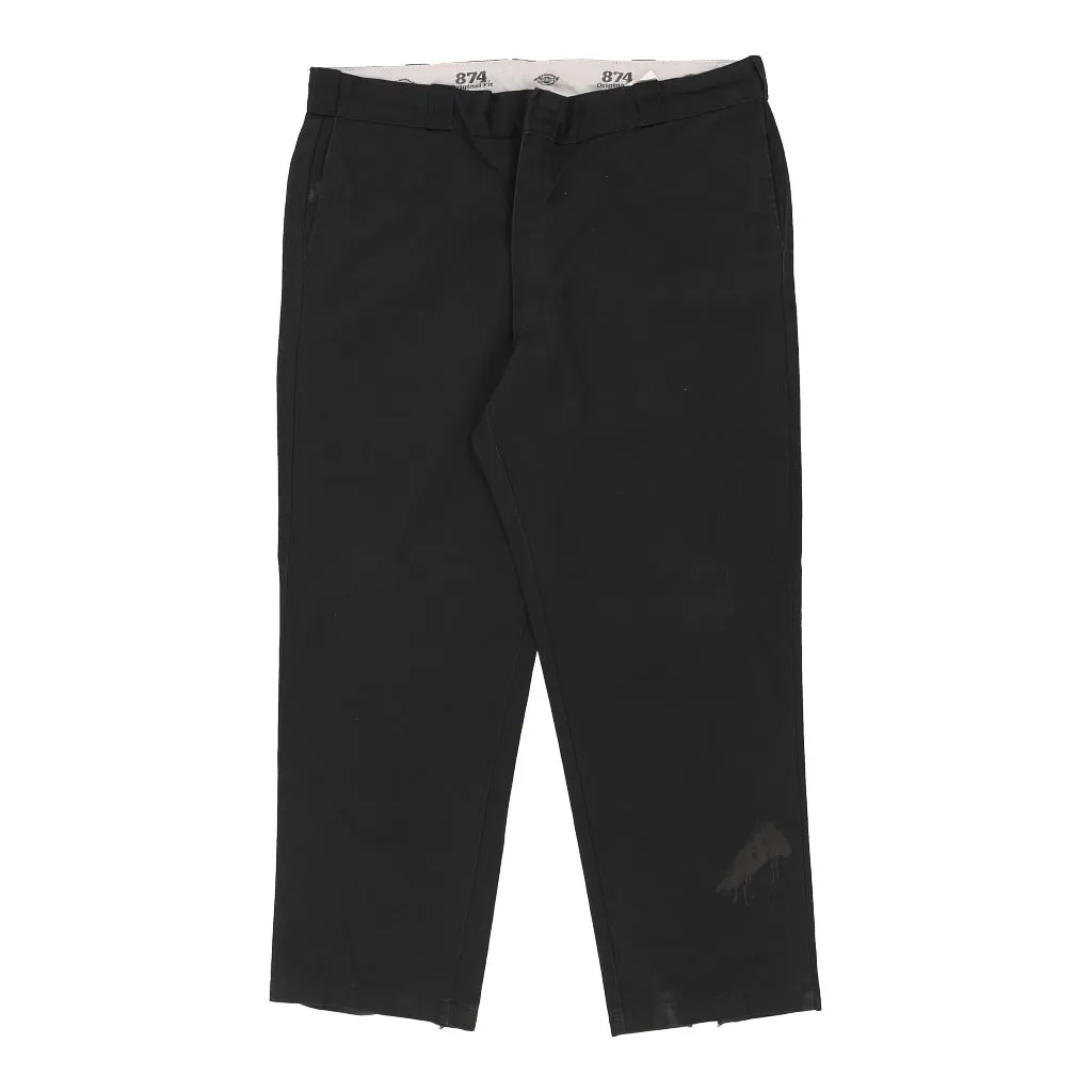 Dickies Trousers - 42W 30L Black Cotton Blend