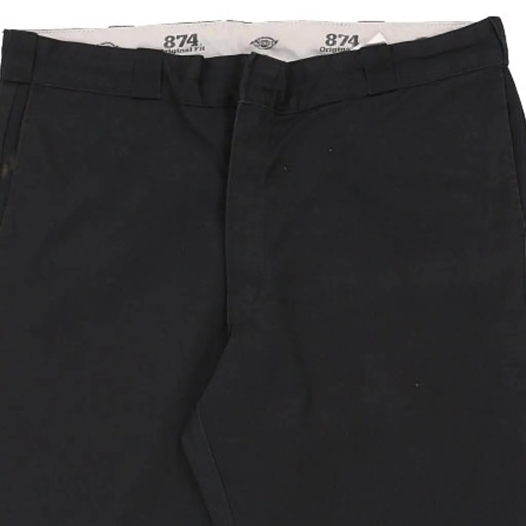 Dickies Trousers - 42W 30L Black Cotton Blend