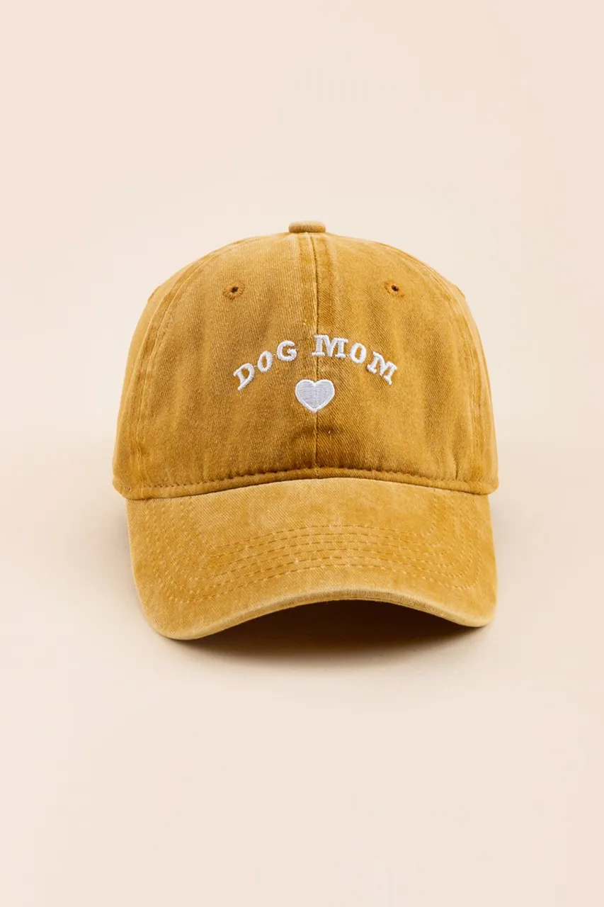 Dog Mom Heart Baseball Hat