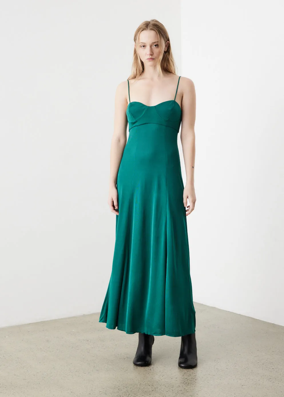 Dries Van Noten -  Hunali Dress Dark Green - Dress