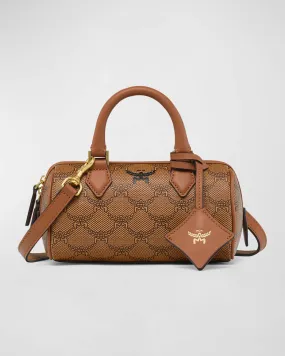 Ella Lauretos Monogram Boston Bag