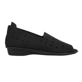 Evonne Nubuck Cut-Outs Slip On Flats