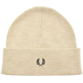 Fred Perry Classic Beanie Hat Beige