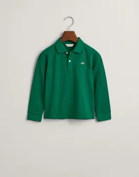 GANT MMSHIELD LS PIQUE POLO SHIRT