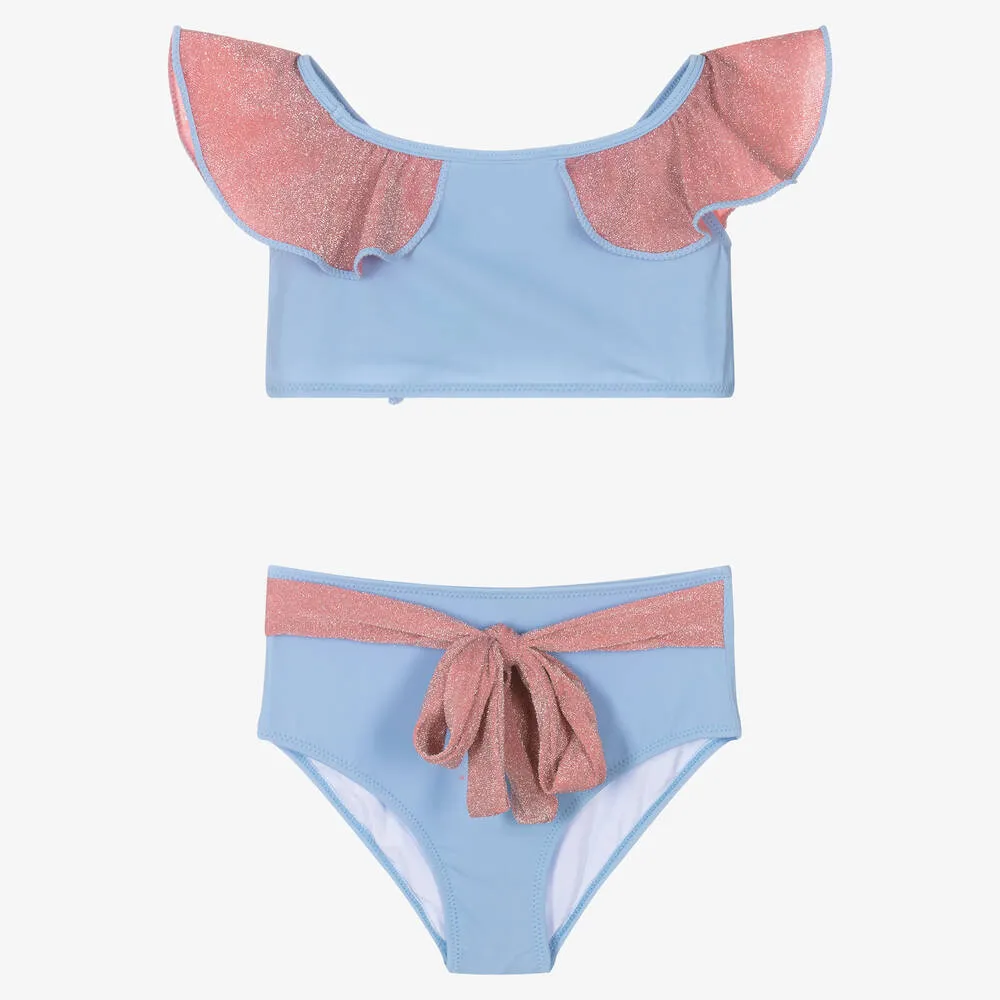 Girls Blue & Pink Bikini (UV50)