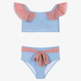 Girls Blue & Pink Bikini (UV50)