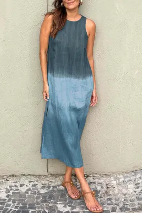 Gradient Side Slit Tank Dress