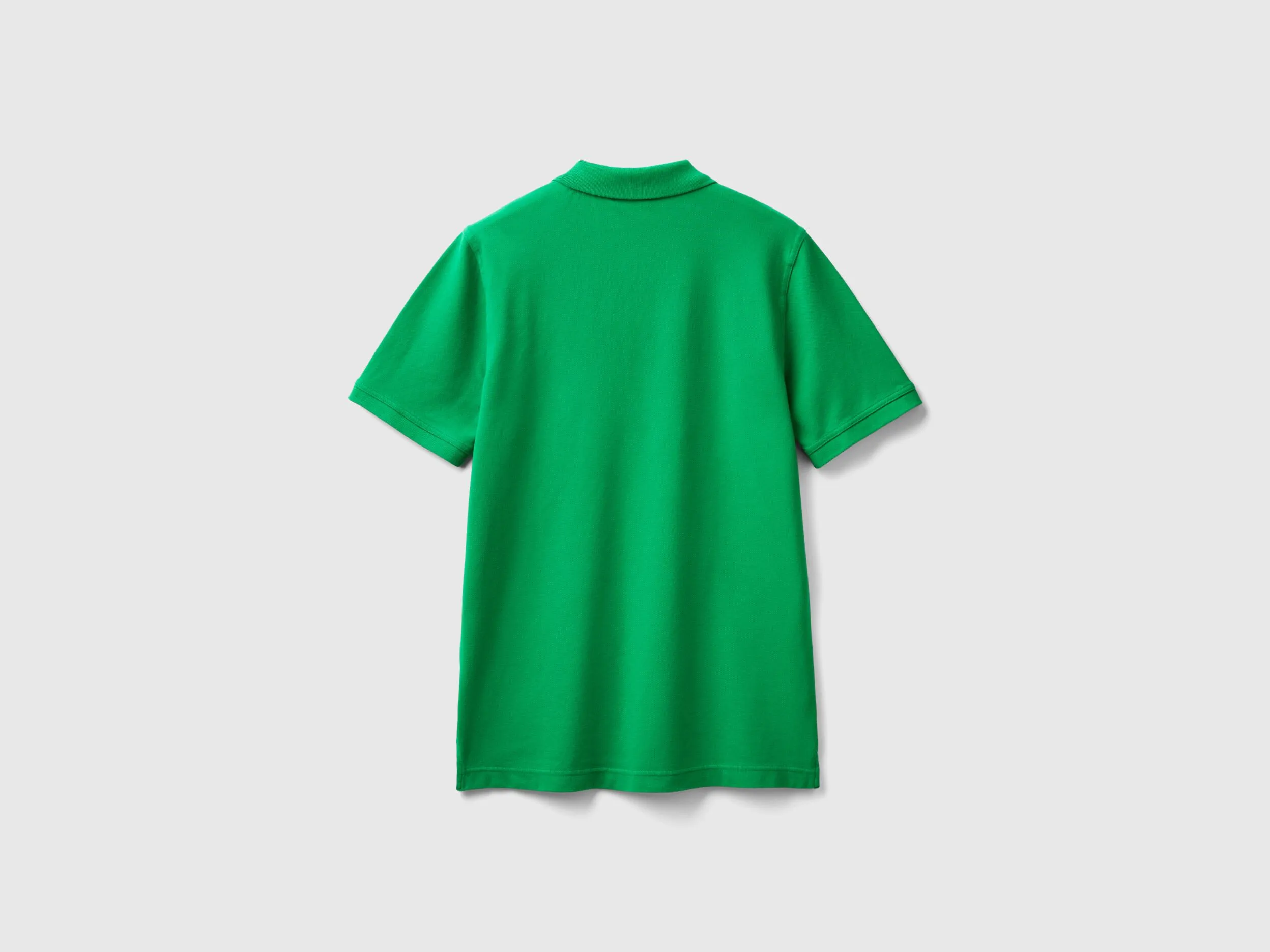 Green slim fit polo - Green | Benetton