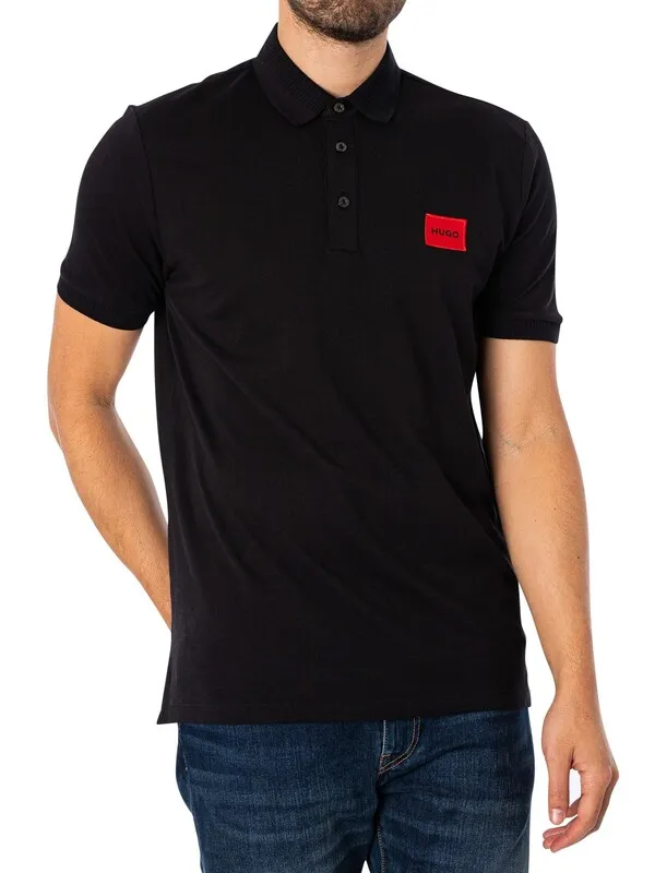 HUGO Dereso222 Polo Shirt - Black