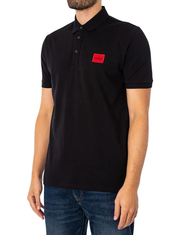 HUGO Dereso222 Polo Shirt - Black