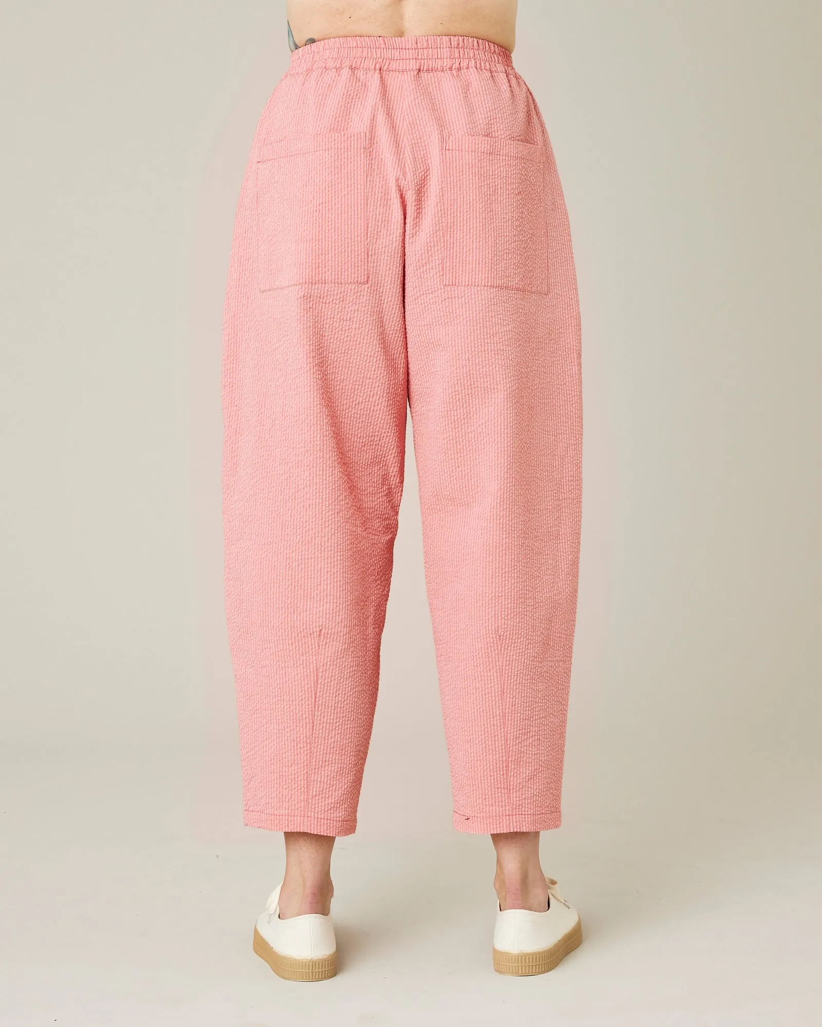 Huxley Coral Seersucker Trousers