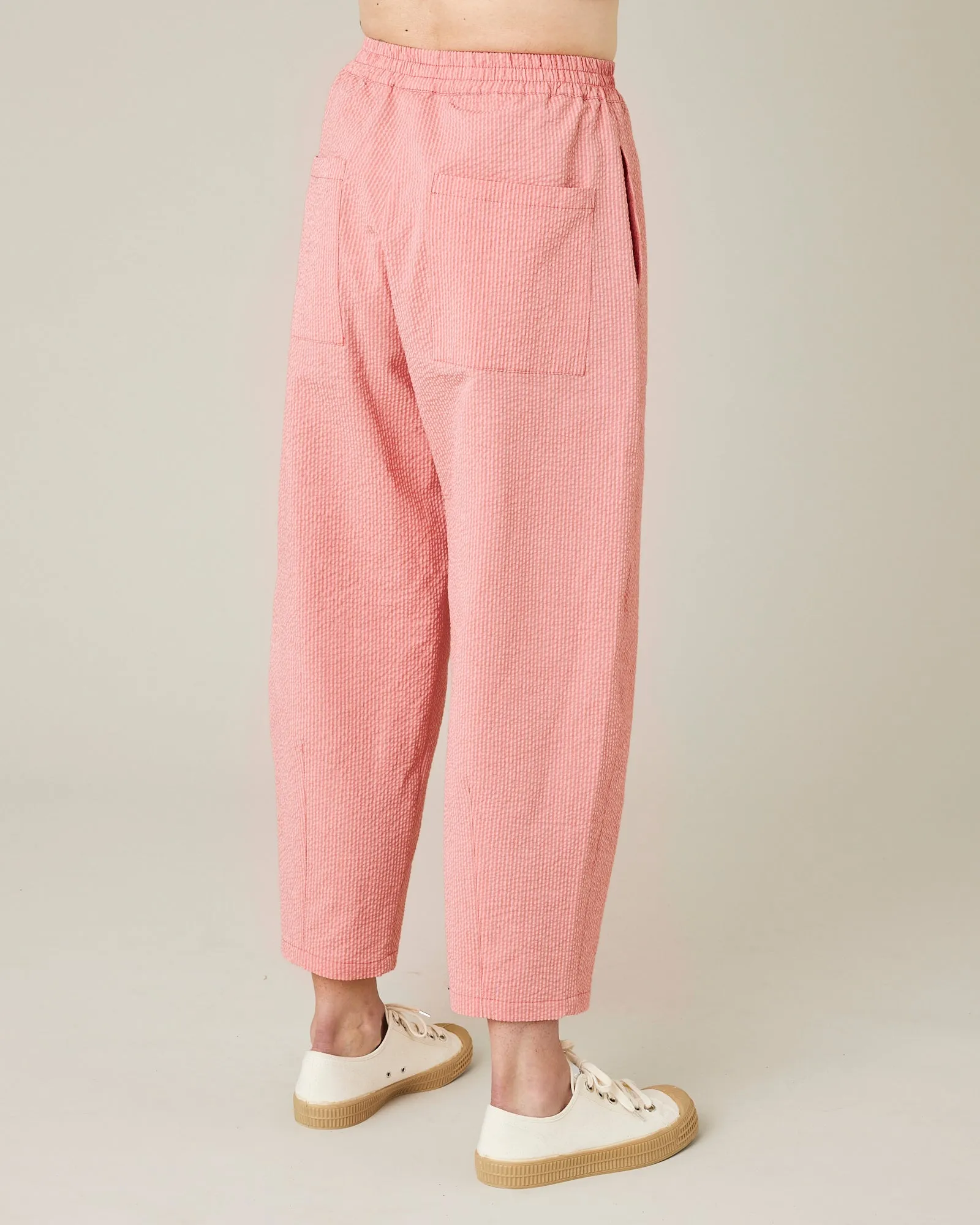 Huxley Coral Seersucker Trousers