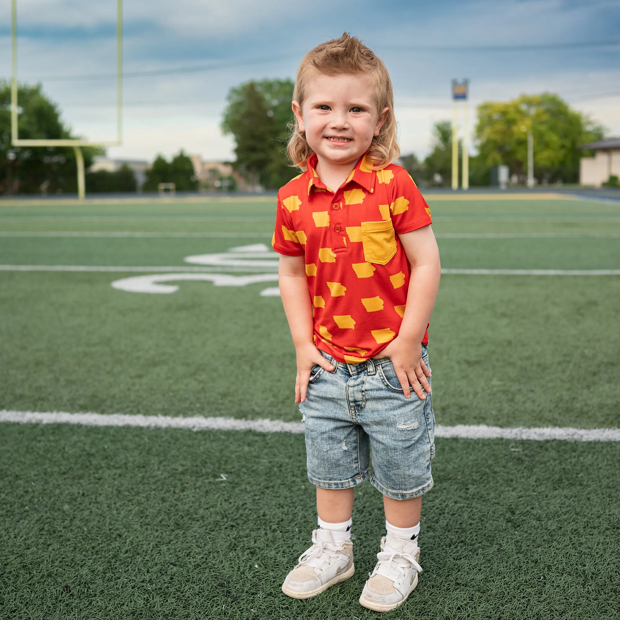 Iowa State Cardinal & Gold POLO SHIRT