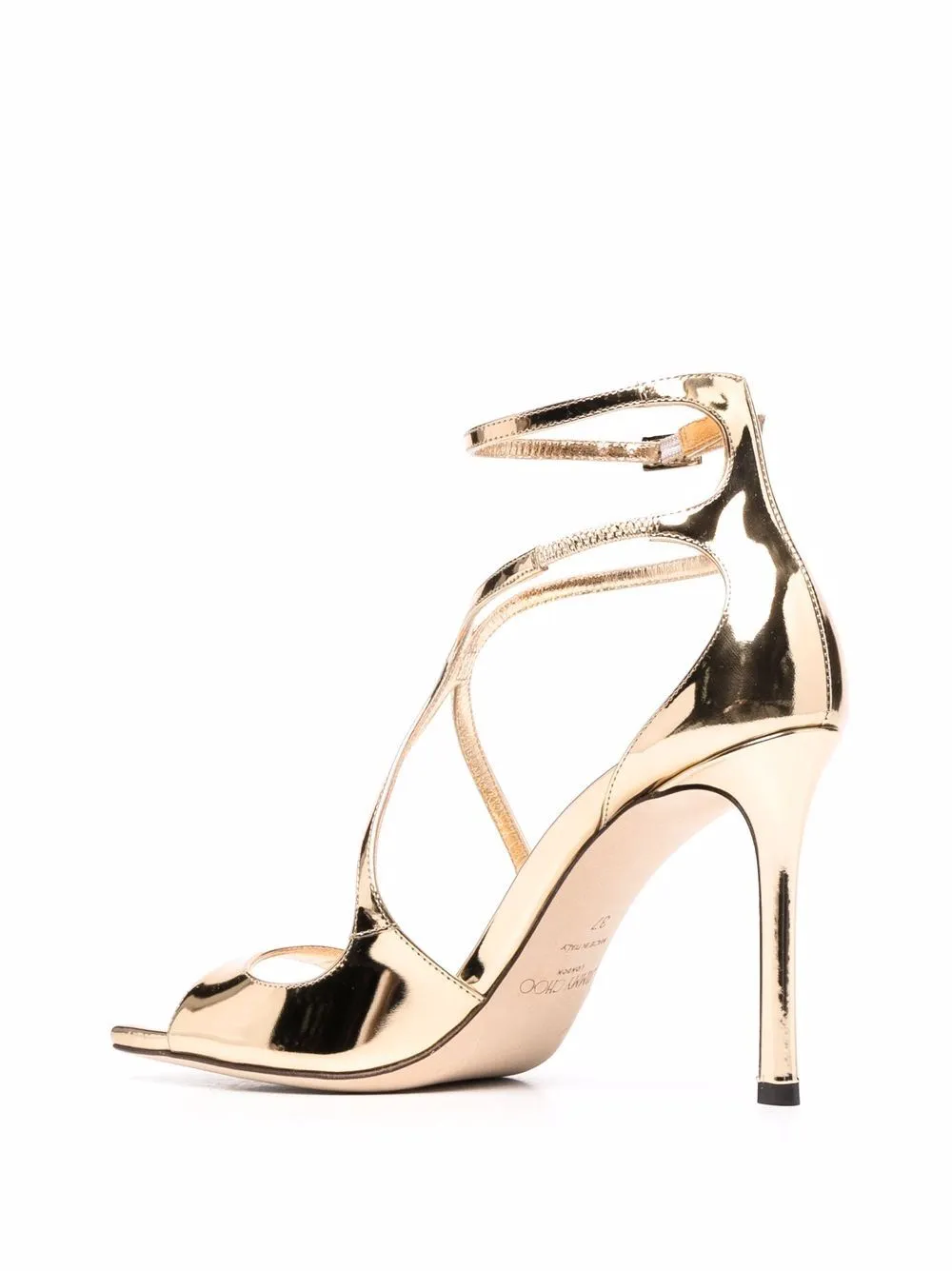 Jimmy Choo    Jimmy Choo Azia Metallic Effect Sandals