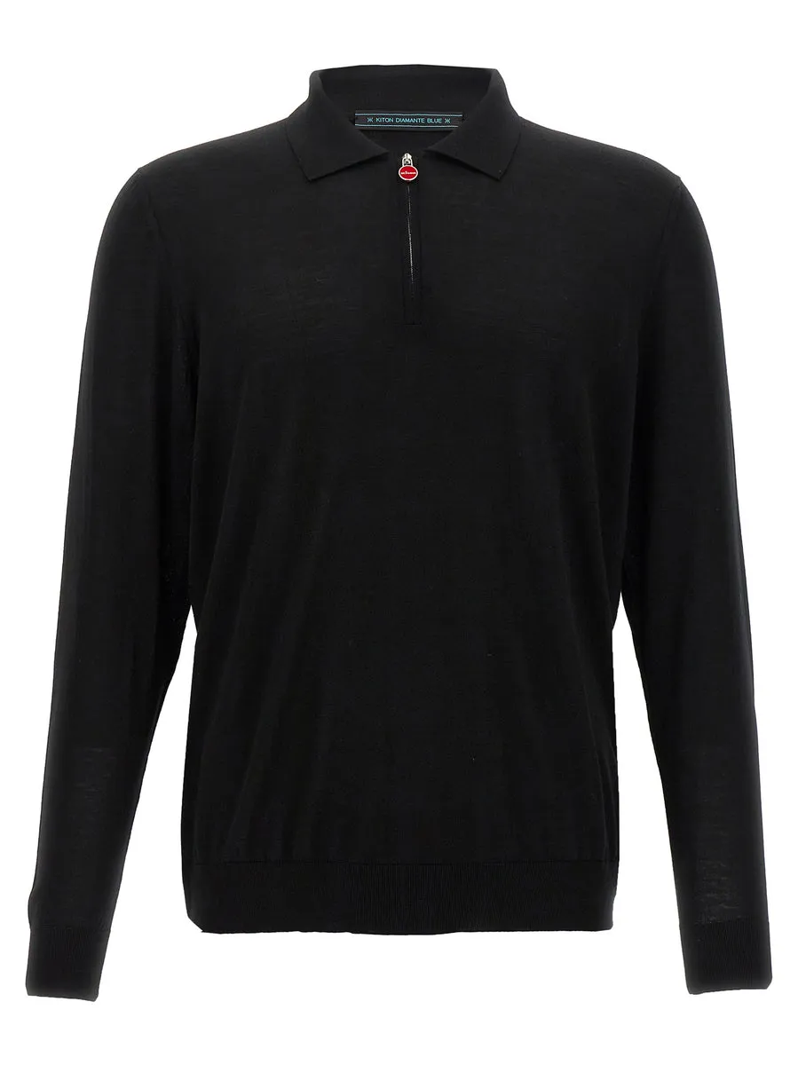 Kiton    Kiton Wool Polo Shirt