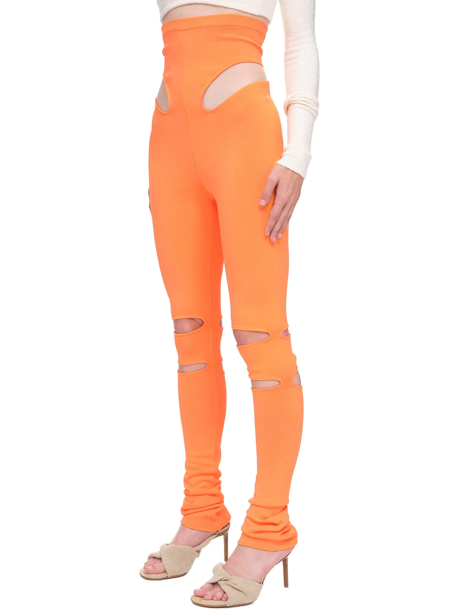 Knit Cutout Leggings (TR06-KN-F-MANDARIN)