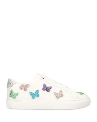 Kurt Geiger London Women's Lane Butterfly Lace Up Sneakers