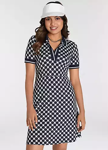 Laura Scott Patterned Print Polo Dress