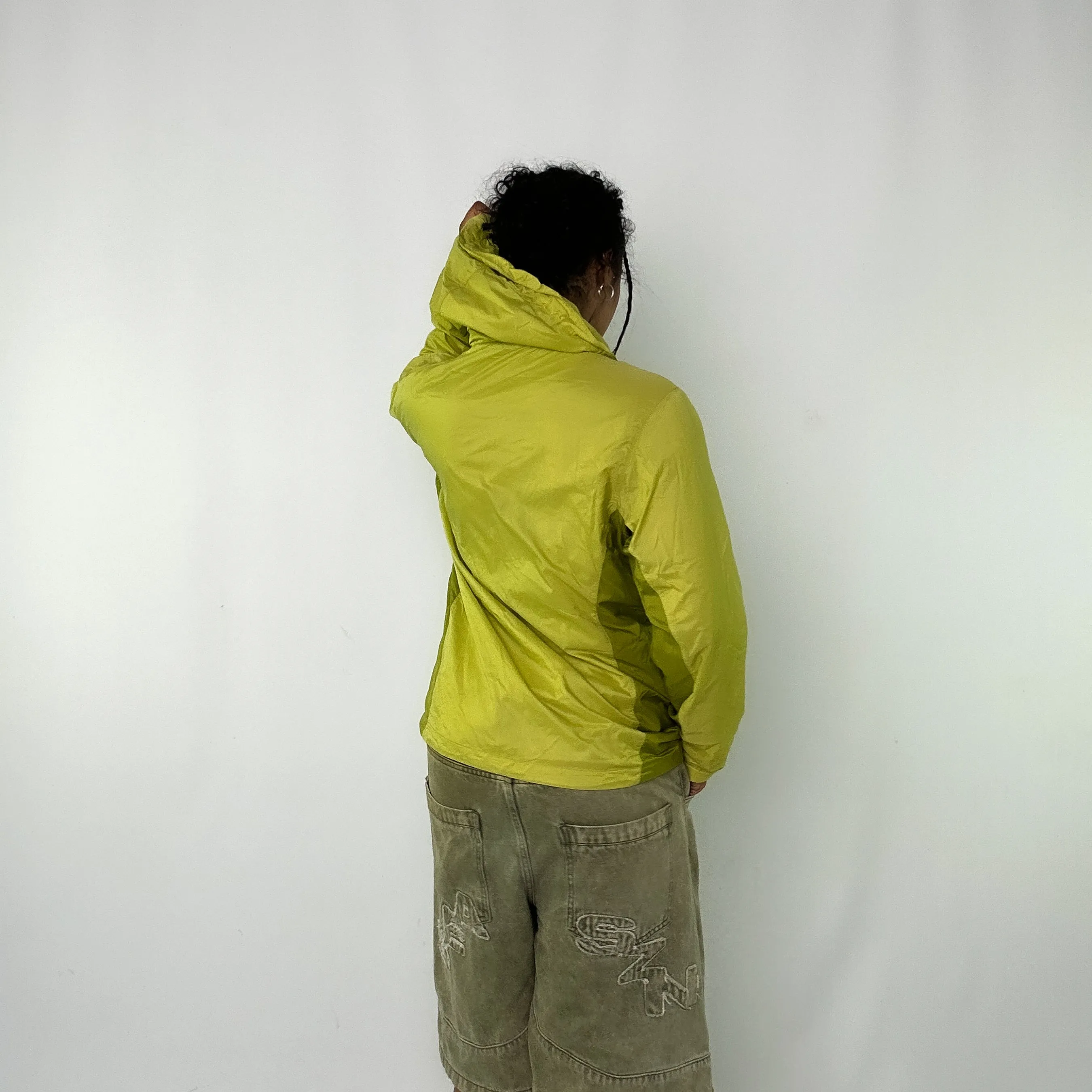 Light Green 90s Montbell Light Rain Jacket (L)