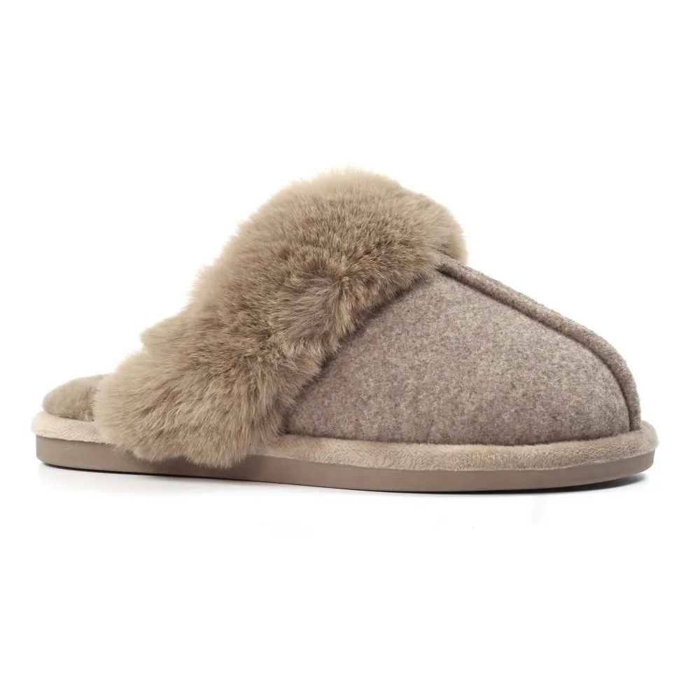 Lunar Carol Taupe Slipper