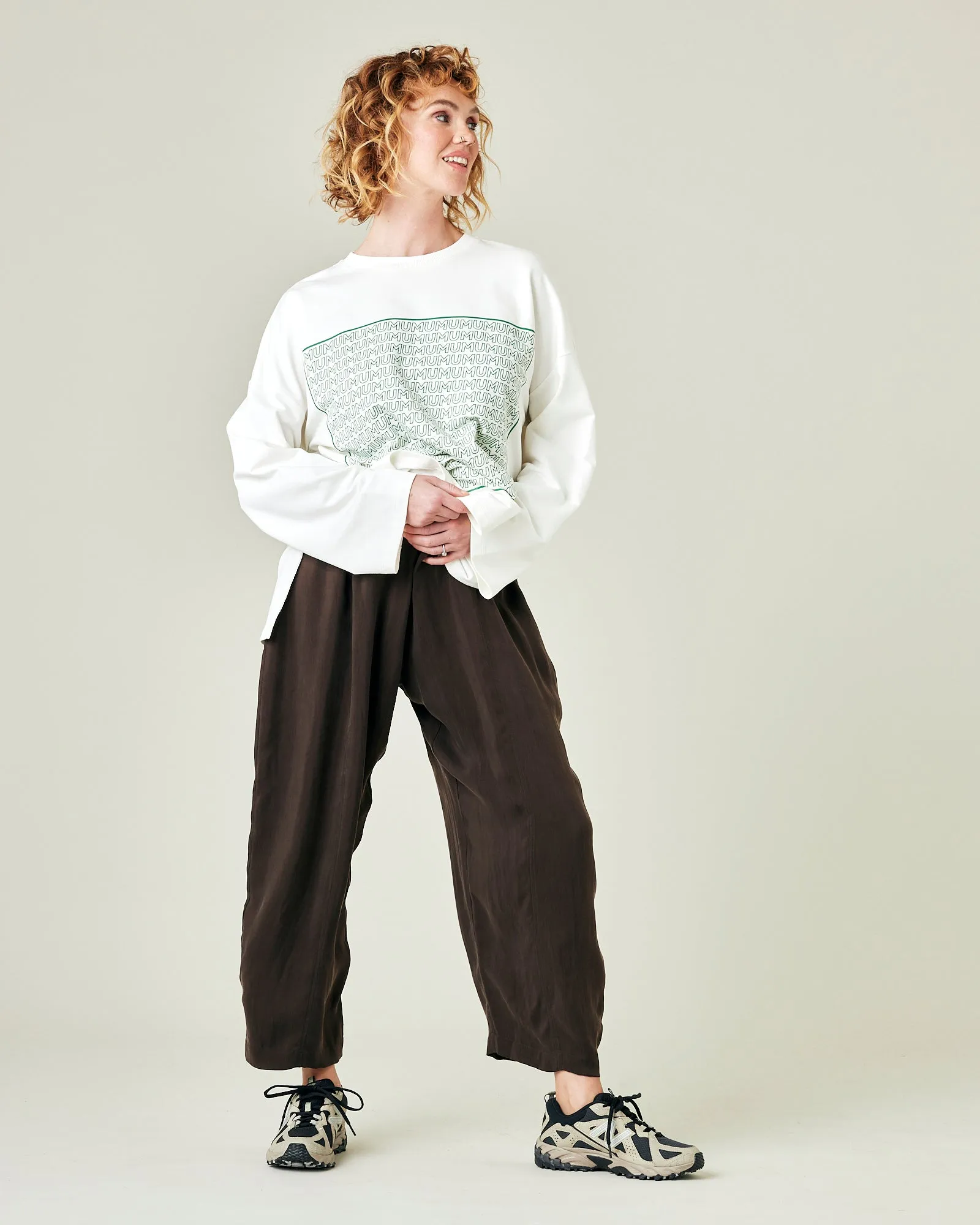 Mabel Espresso Cupro Trousers