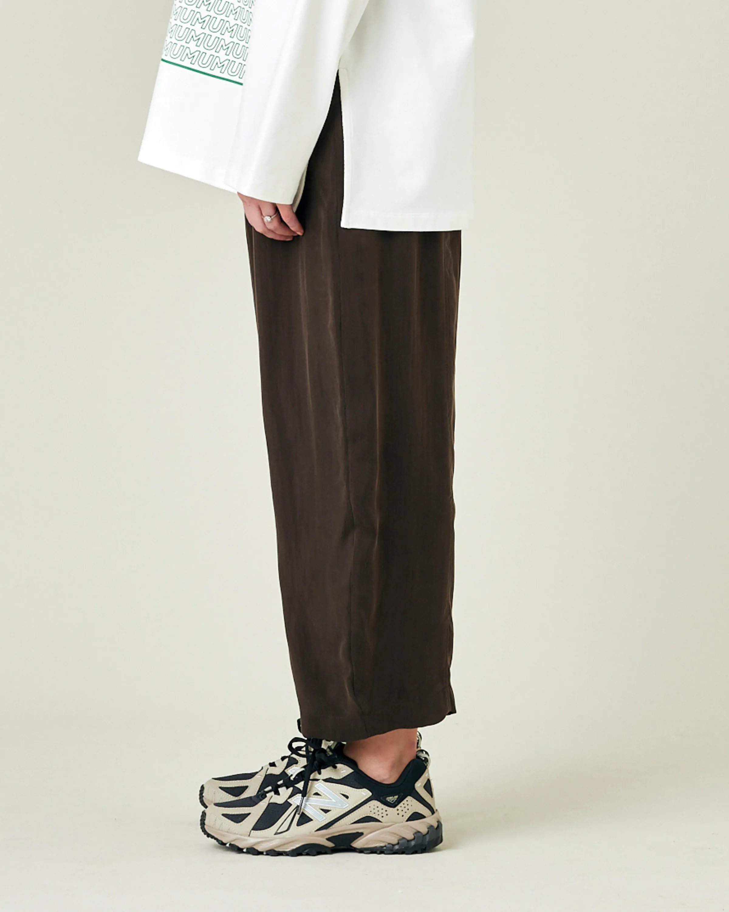 Mabel Espresso Cupro Trousers