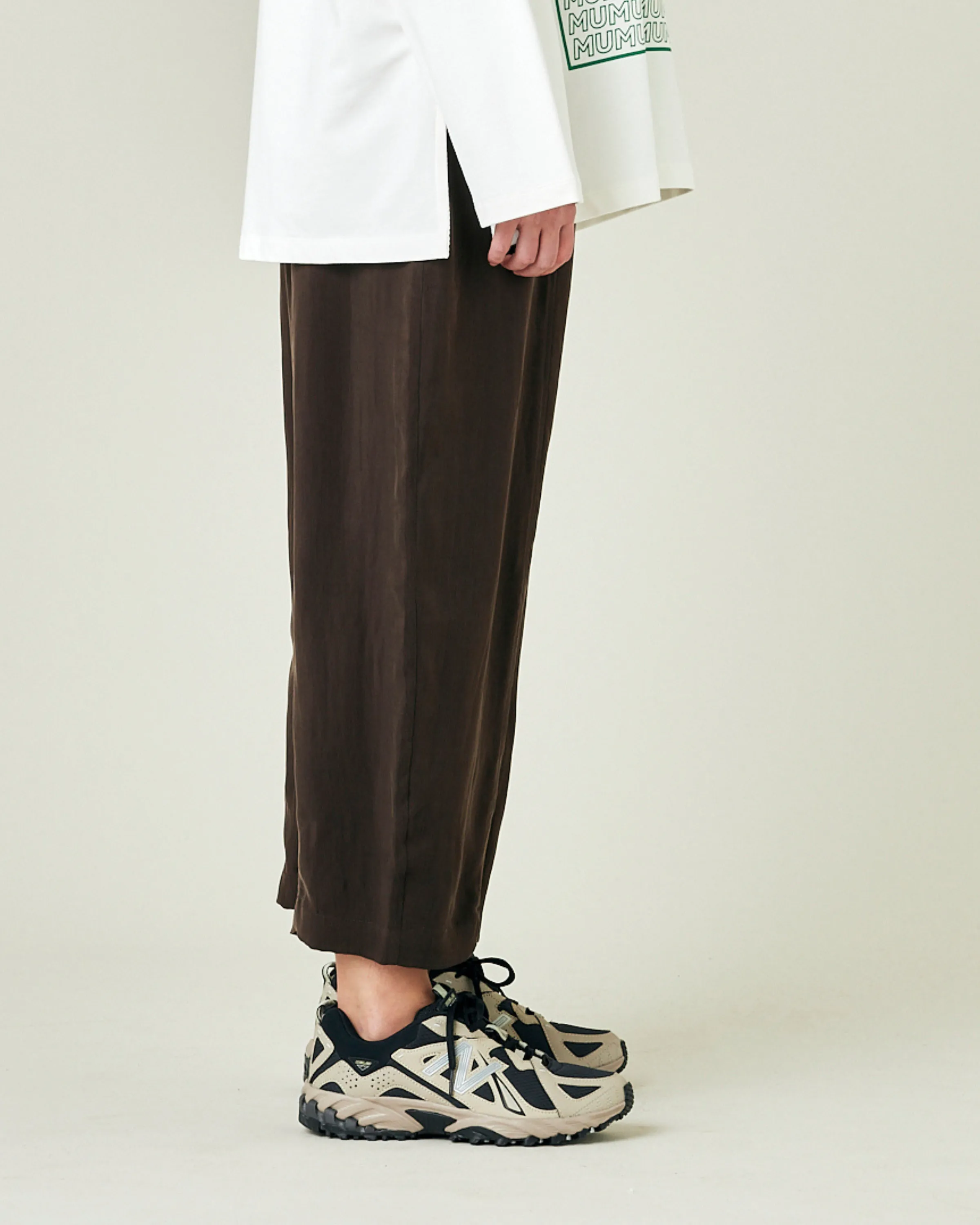 Mabel Espresso Cupro Trousers