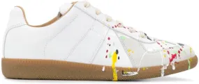 Maison Margiela Replica paint-splatter sneakers White