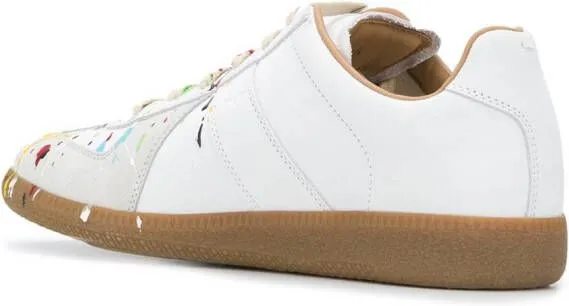 Maison Margiela Replica paint-splatter sneakers White