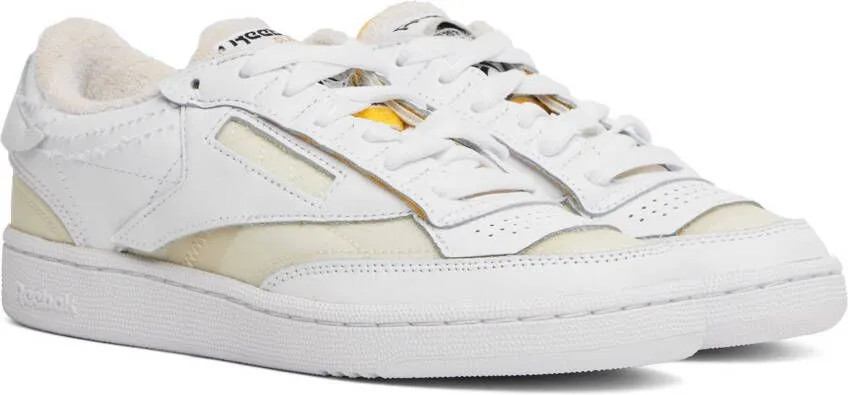 Maison Margiela White Reebok Edition Club C Memory Of Sneakers