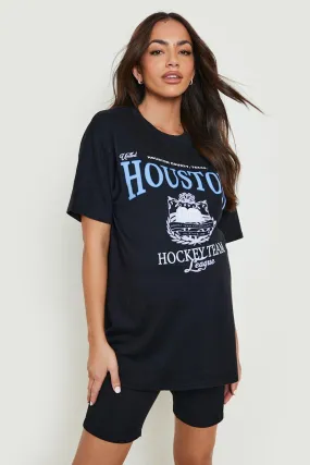 Maternity Houston Oversized Printed T-shirt