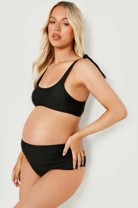 Maternity Tie Shoulder Bikini