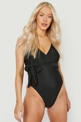 Maternity Wrap Waist Swimsuit