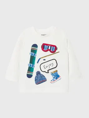     MAYORAL  Little Boys' Play And Ski Long Sleeve T-Shirt    