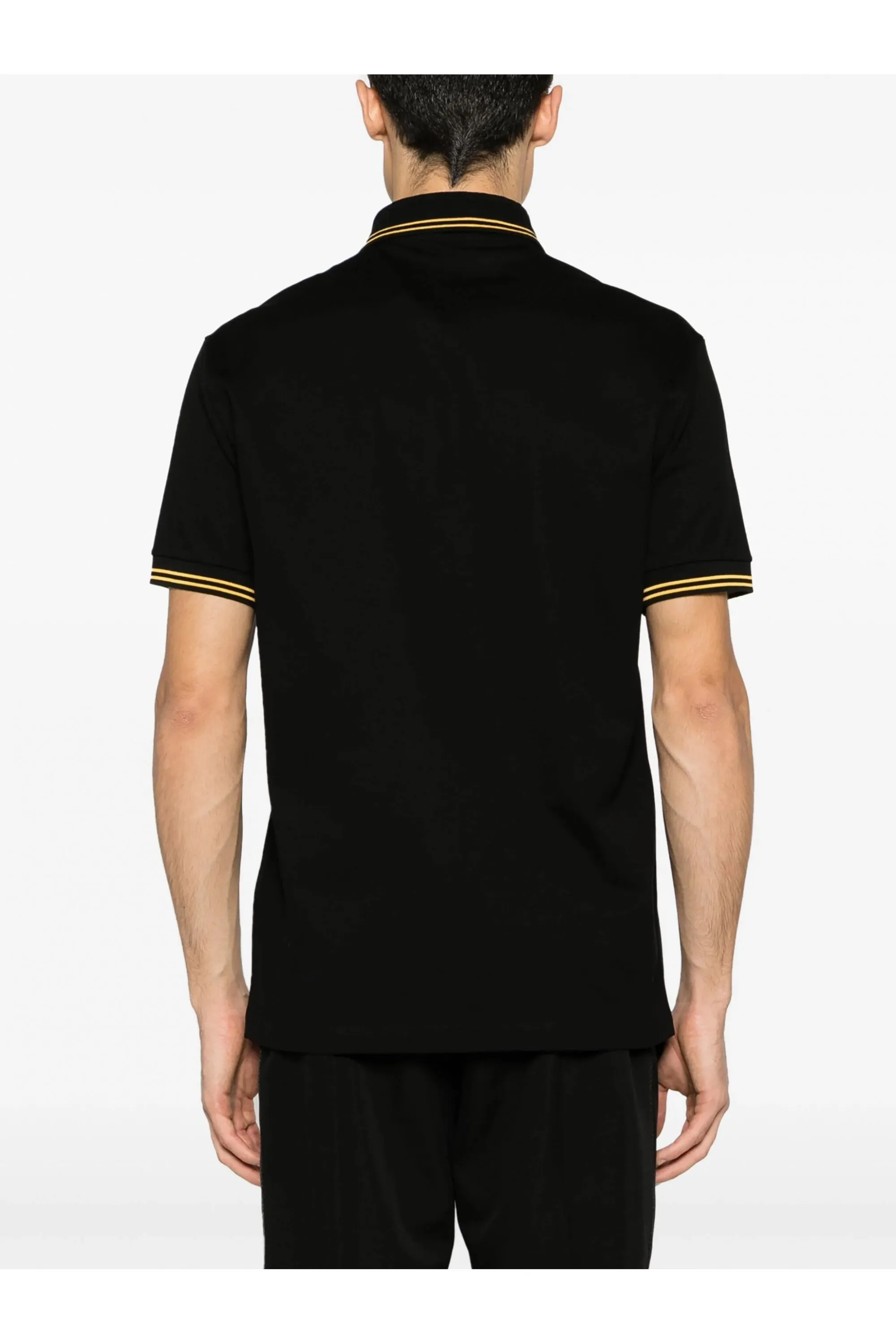 Medusa Piquet Polo Shirt Black