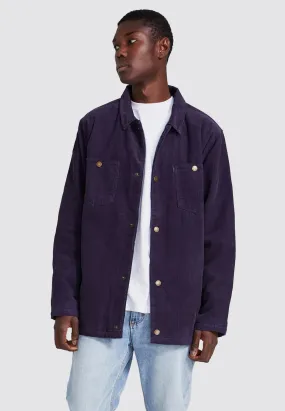 Men At Work Cord Jacket - navy