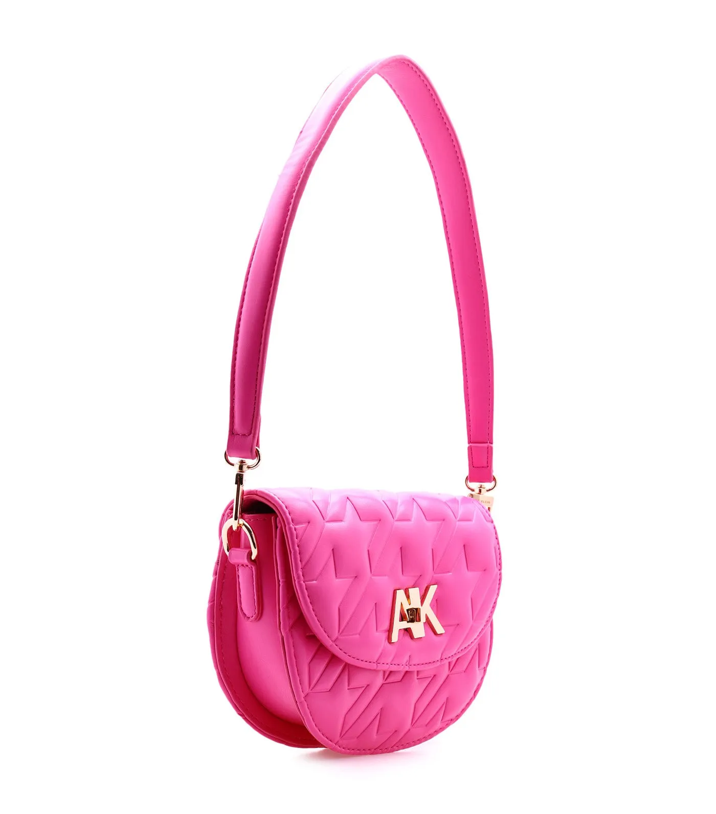 Mini Convertible Shoulder Bag Turn Lock Flash Pink