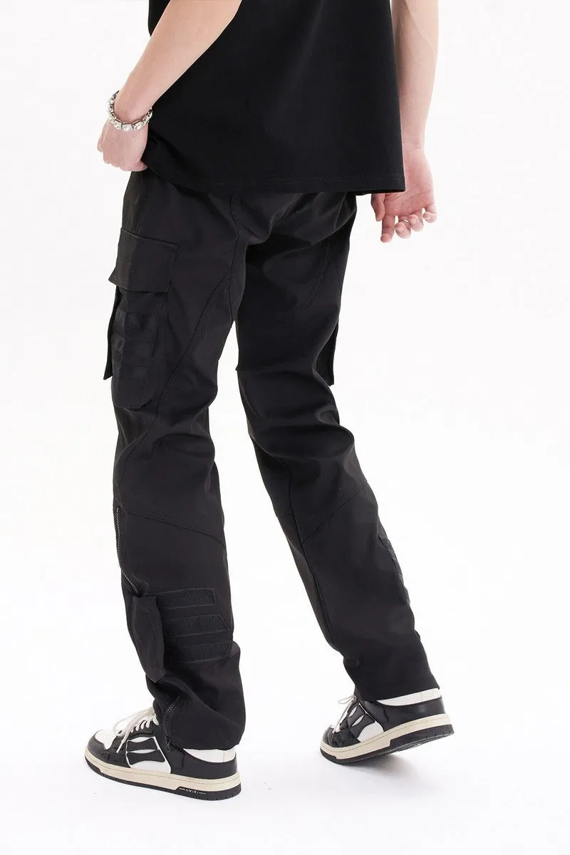 Multi Pocket Straight Trousers